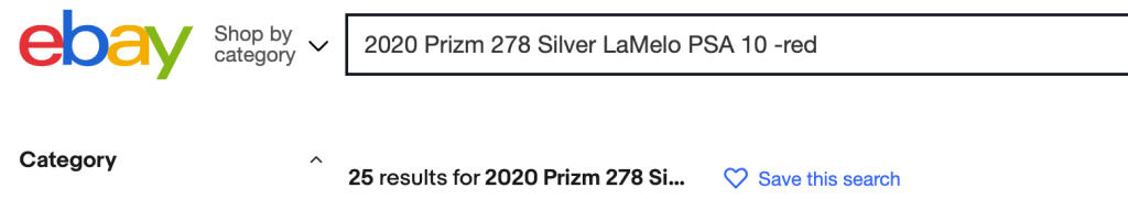 Filtering results by including "-(filter)" will cut down on extraneous results searching on eBay.