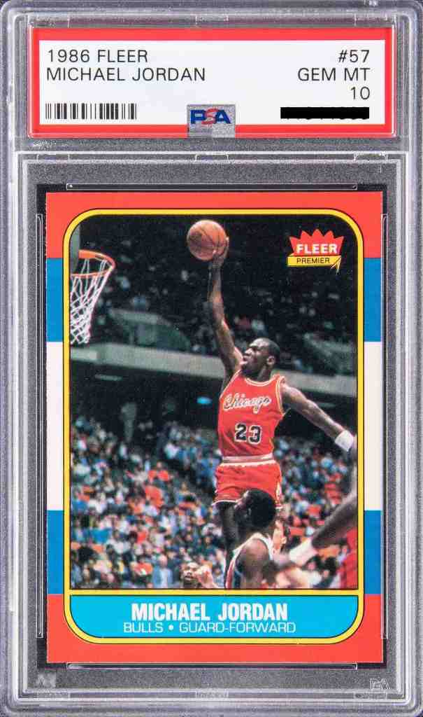 1986 Fleer #57 Michael Jordan PSA 10