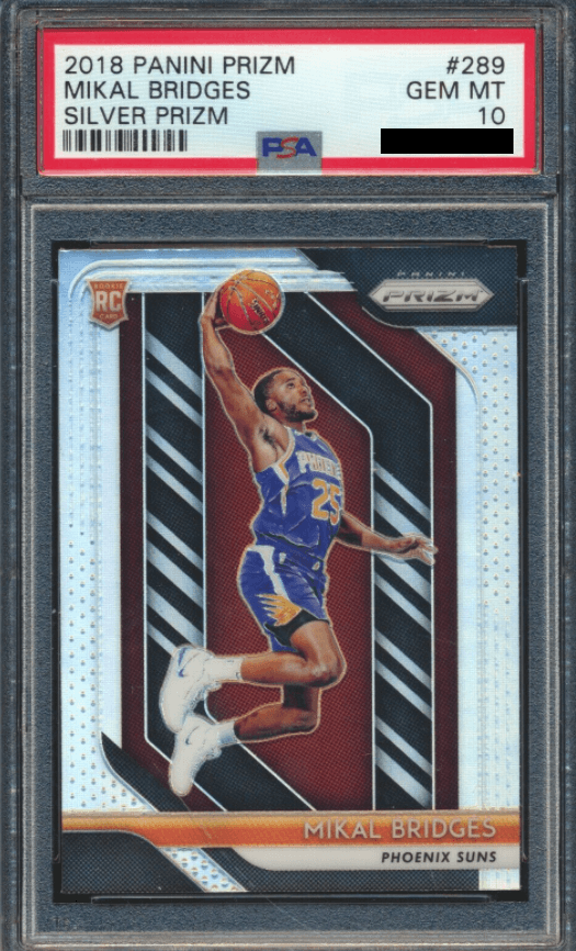 2018 Panini Prizm Silver Mikal Bridges #289 PSA 10