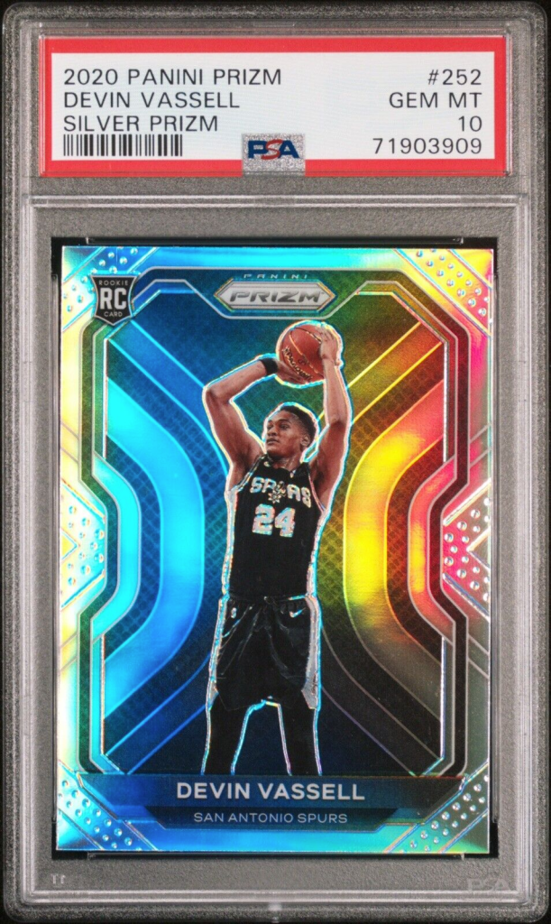 2020 Panini Prizm Silver Devin Vassell #252 PSA 10
