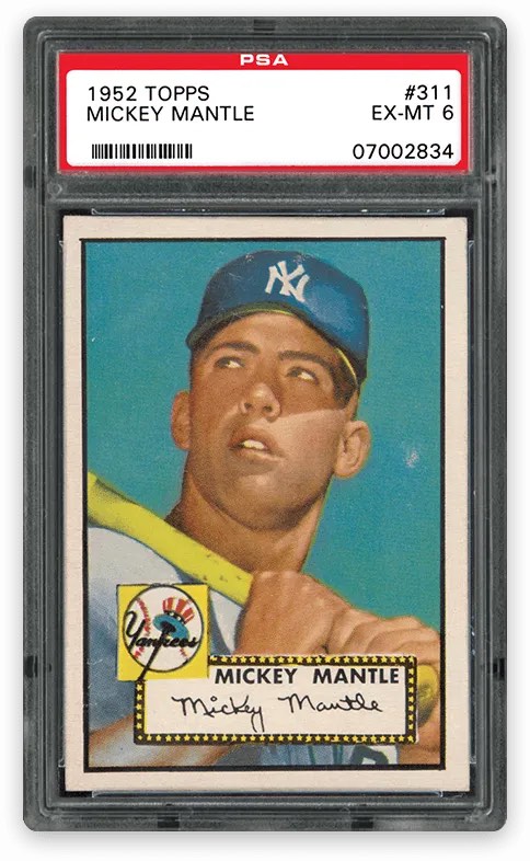1952 Topps #311 Mickey Mantle EX-Mint 6