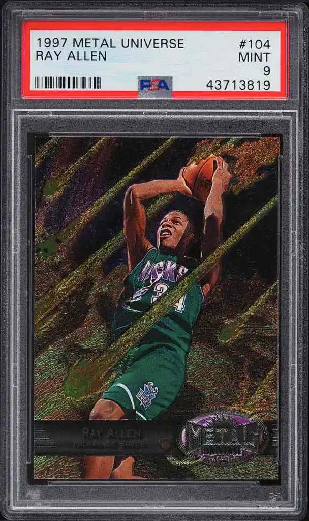 Ray Allen 1997 Metal Universe #104 PSA 10