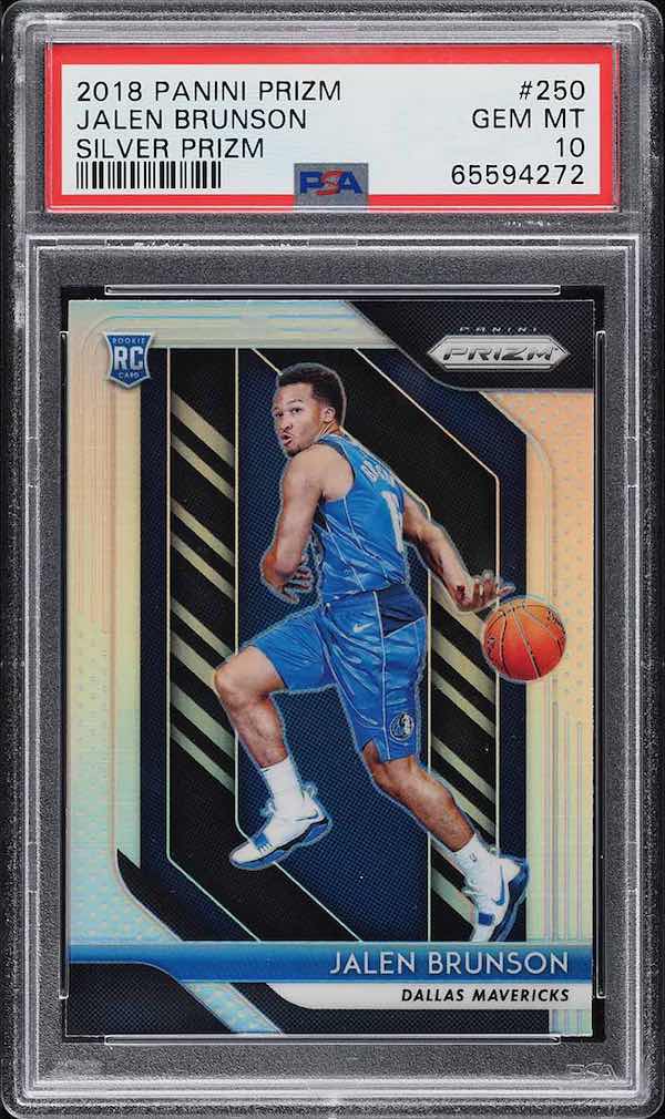 2018 Panini Prizm Silver Jalen Brunson #250 PSA 10