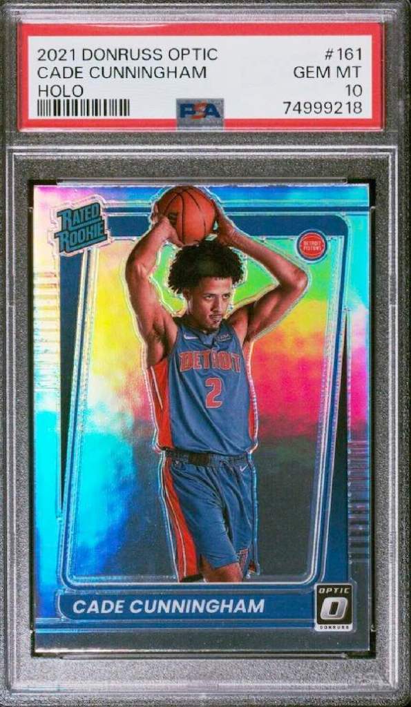 2021 Donruss Optic Cade Cunningham Holo Prizm Rated Rookie #161 PSA 10