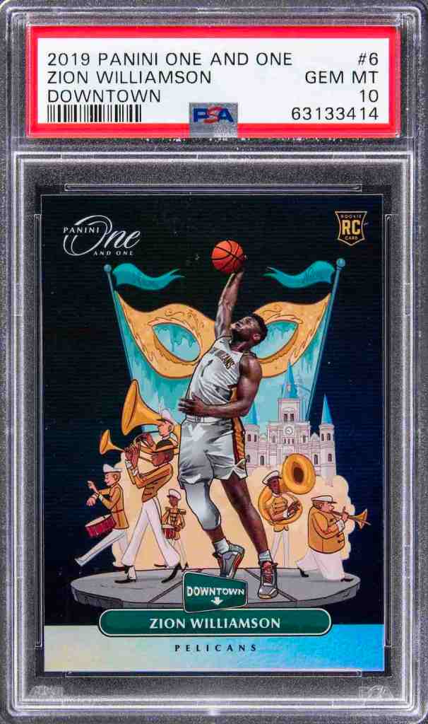 Zion Williamson 2019 Panini One and One #6 Downtown PSA 10
